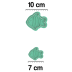 Sea Creatures- Fish Cookie Cutter And Embosser Stamp