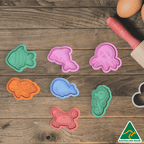Sea Creatures- Set of 7 Cookie Cutter And Embosser Stamp