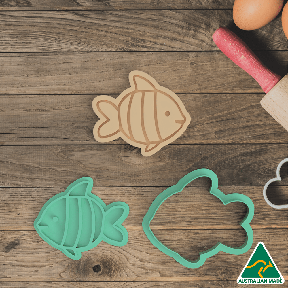 Sea Creatures- Set of 7 Cookie Cutter And Embosser Stamp