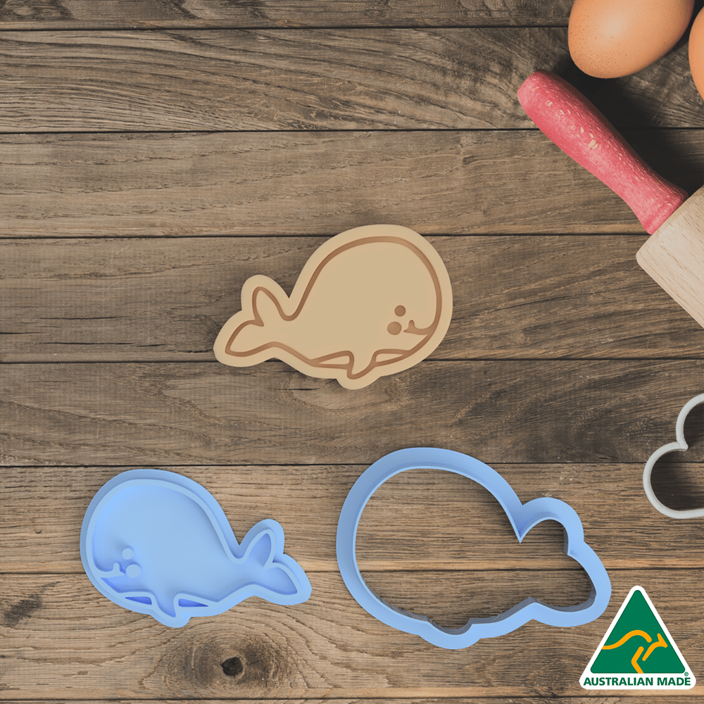 Sea Creatures- Whale Cookie Cutter And Embosser Stamp