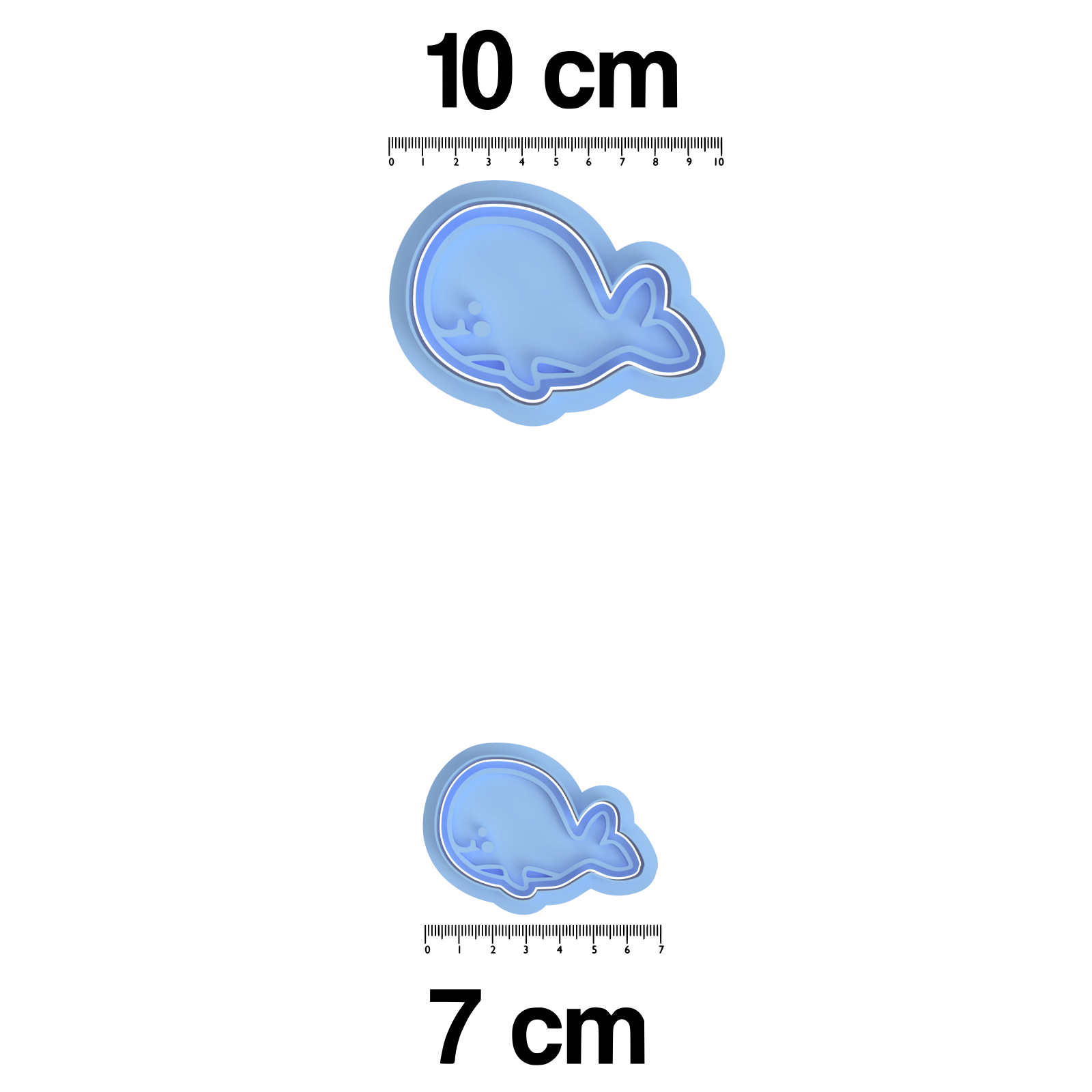 Sea Creatures- Whale Cookie Cutter And Embosser Stamp