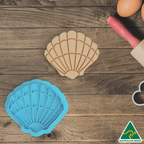 Sea Shell Cookie Cutter and Embosser Stamp