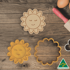 Smiley Sun Cookie Cutter and Embosser Stamp
