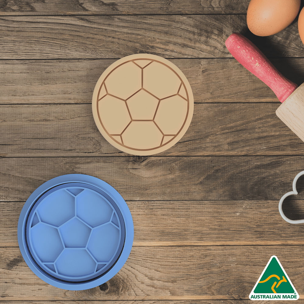 Soccer Ball Cookie Cutter and Embosser Stamp
