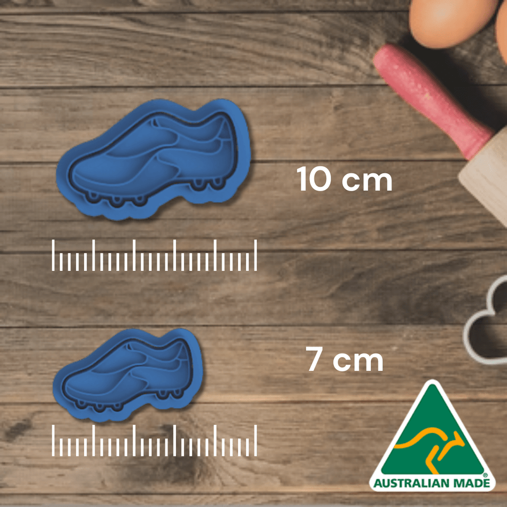 Australian Cookie Cutters Cookie Cutters Soccer Boot Cookie Cutter and Embosser Stamp