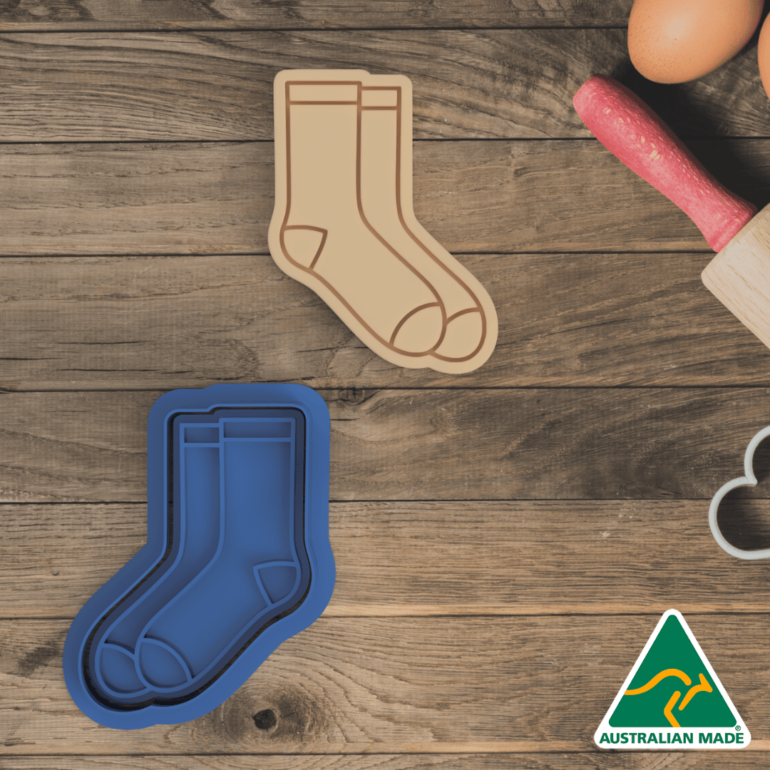 Socks Cookie Cutter and Embosser Stamp
