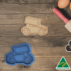 Sprint Car Cookie Cutter and Embosser Stamp