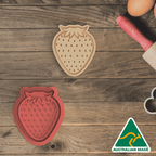 Strawberry Cookie Cutter and Embosser Stamp