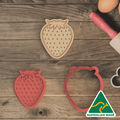Strawberry Cookie Cutter and Embosser Stamp