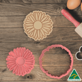 Sun Flower Cookie Cutter and Embosser Stamp