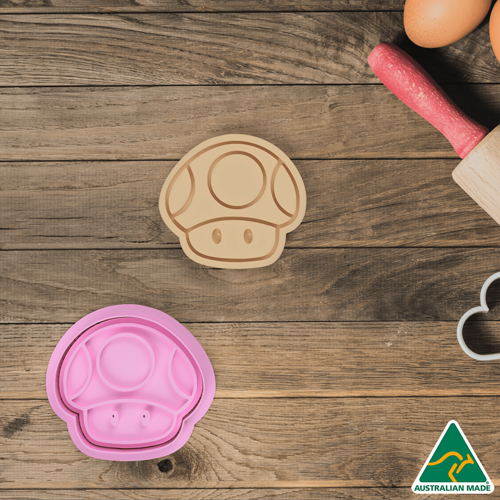 Toad Face Cookie Cutter and Embosser Stamp