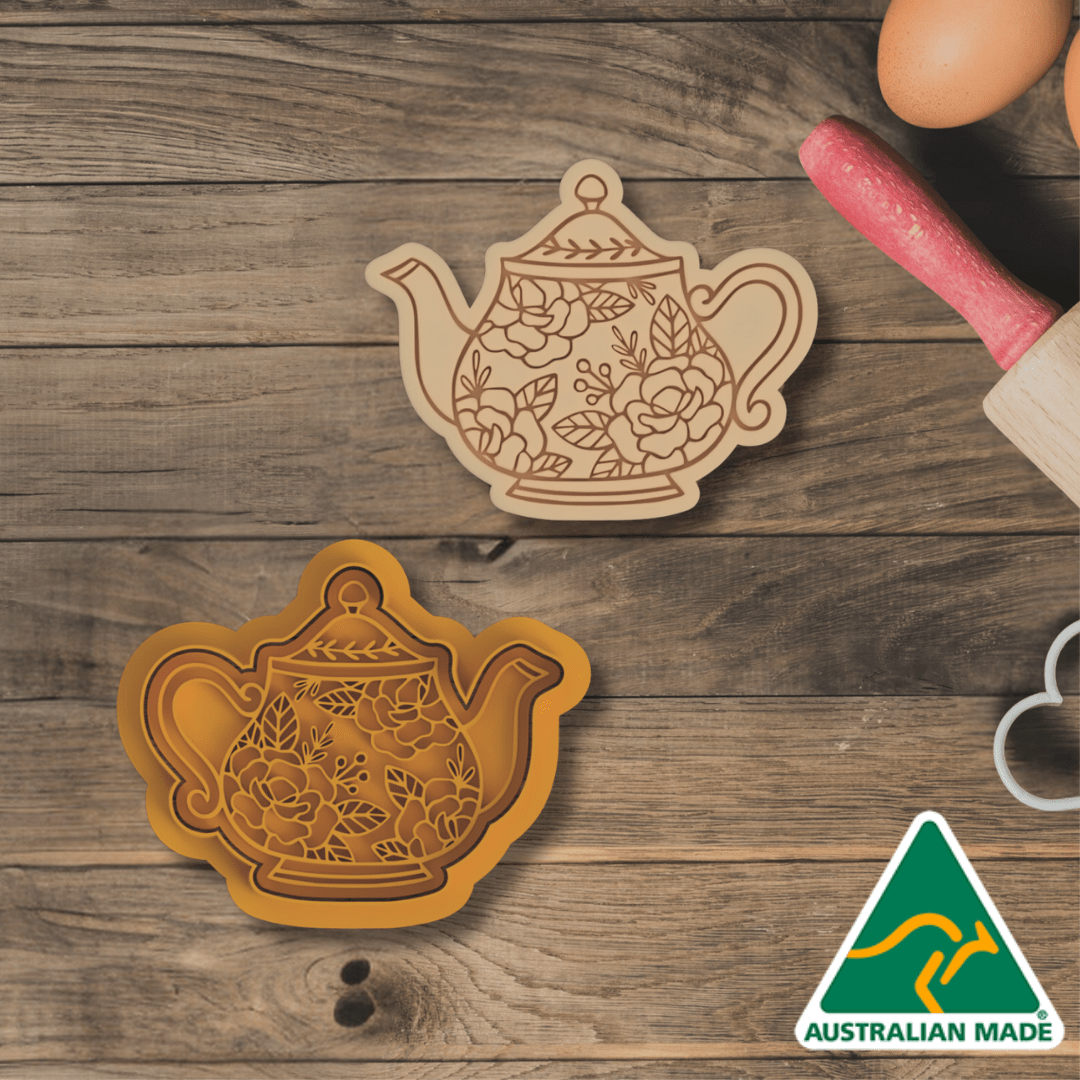 Tea Time Collection - Tea Pot V1 Cookie Cutter and Embosser Stamp
