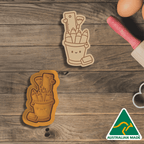 School Bucket Cookie Cutter and Embosser Stamp
