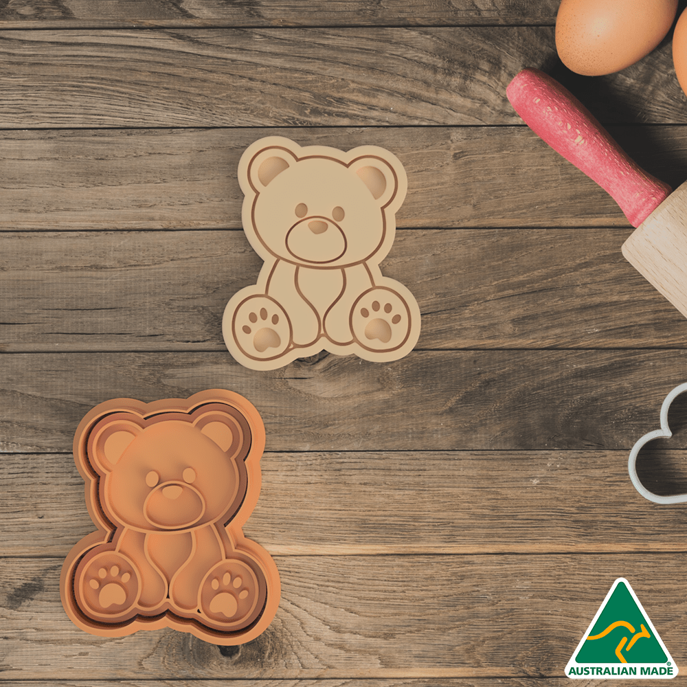 Teddy Bear Cookie Cutter and Embosser Stamp