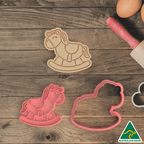Toy Horse Cookie Cutter and Embosser Stamp