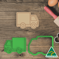 Delivery Truck Cookie Cutter and Embosser Stamp
