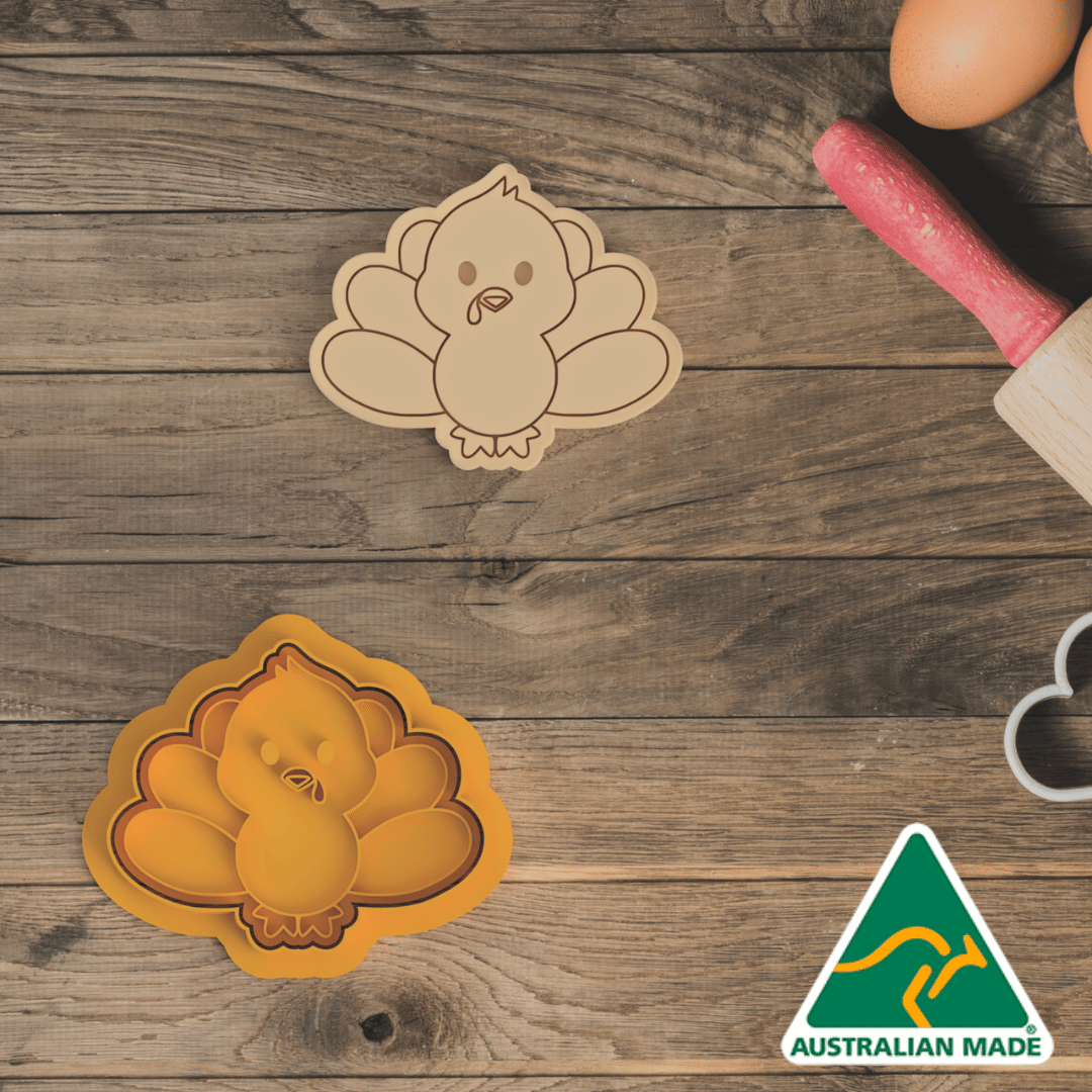 Turkey Cookie Cutter and Embosser Stamp