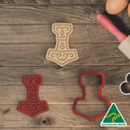 Viking Set of 4 Cookie Cutter and Embosser Stamp