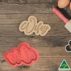 Wifey Cookie Cutter and Embosser Stamp