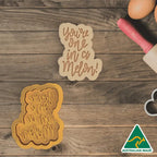 You're One in a Melon Cookie Cutter and Embosser Stamp