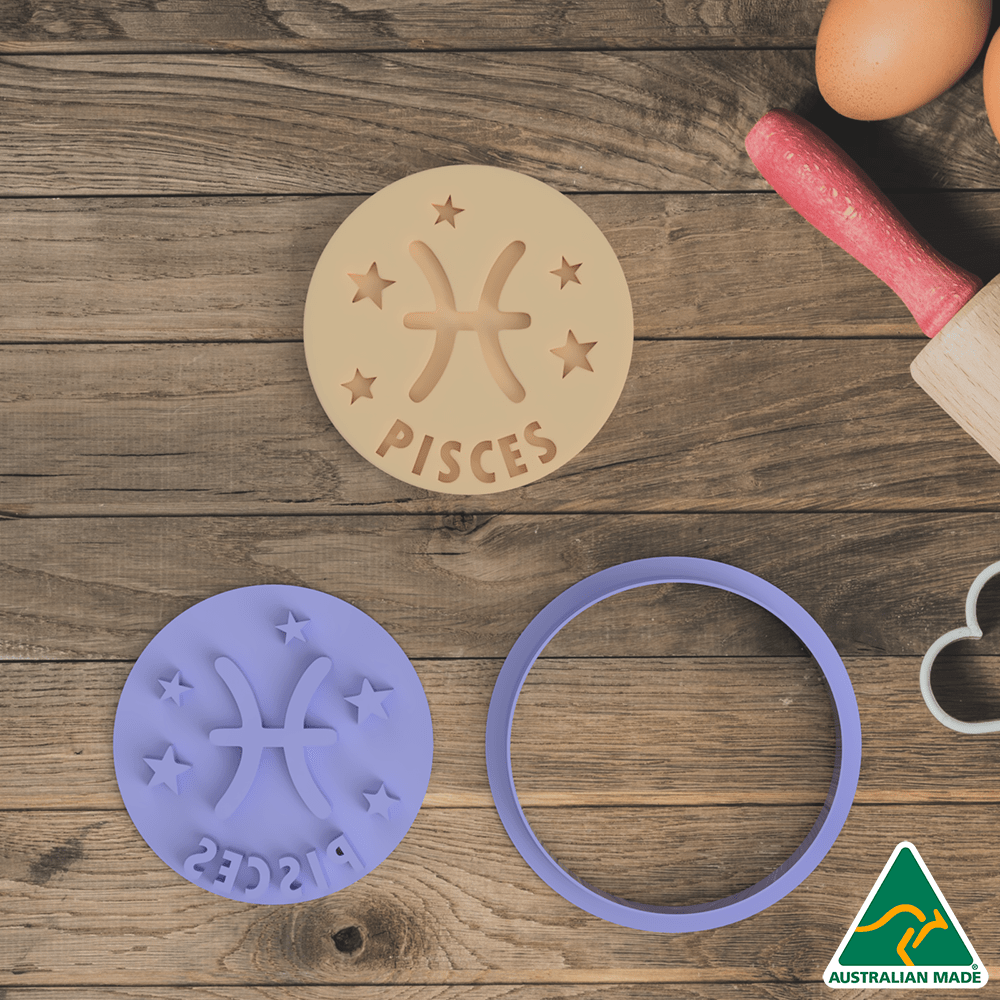 Zodiac Set Cookie Cutter and Embosser Stamp