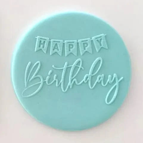 Happy Birthday Banner Debosser