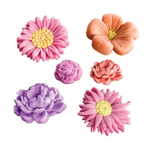 Assorted Flowers Silicone Mould