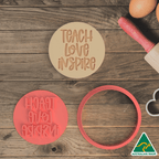 Teach Love Inspire Cookie Cutter and Embosser Stamp