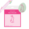 Sweet Sticks Cookie Stencil Sweet Sticks Bunny Rabbit Stencil